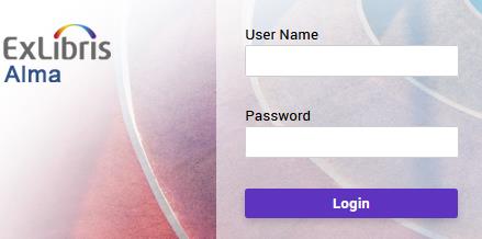 Ex Libris internal login